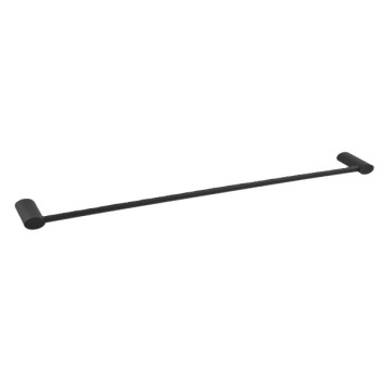 Bathroom Single Towel Rail Matt Black 600mm