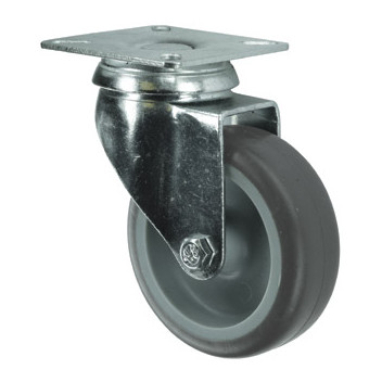 Castor Wheel Nyl+Rubber Plate Fixing Swivel 75mm*