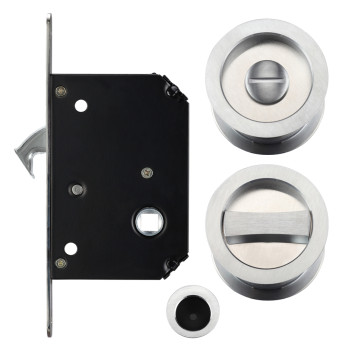 Bathroom Sliding Door Lock Set SC 70mm*