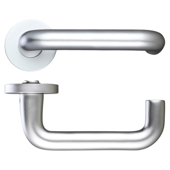 Door Handle 19mm RTD Lever On Rose (Screw On) Architectural SAA*