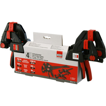 Bessey EZL One Handed 4Pc Clamp Set*