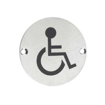 Signage Sex Circ Symbol Disabled SSS 76mm*