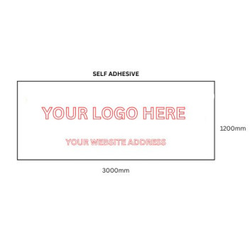 Custom Logo Self Adhesive Sign 3000 x 1200mm*