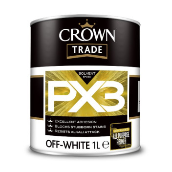 Crown Trade All Purpose Primer Px3 Off White 1L