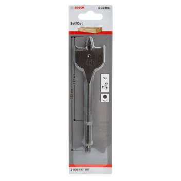 Bosch Self Cut Flat Bit 38mm x 152mm*