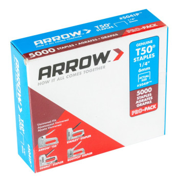 Arrow Bulk Pack T50 Staples 10mm (5000)*