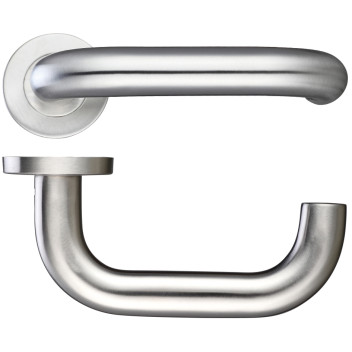 Door Handle 22mm RTD Lever On Rose (Push On) SSS*