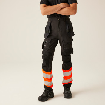 Regatta Hi-Vis Orange X-PRO Stretch Holster Trousers 36R