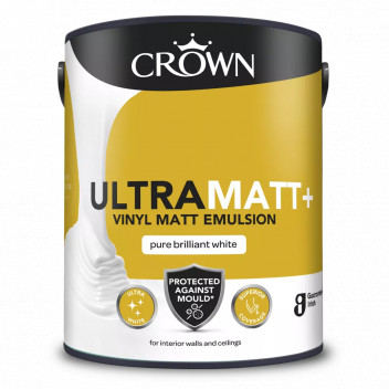 Crown Trade Ultra Matt Mould + Vinyl Emulsion Brilliant White 5L