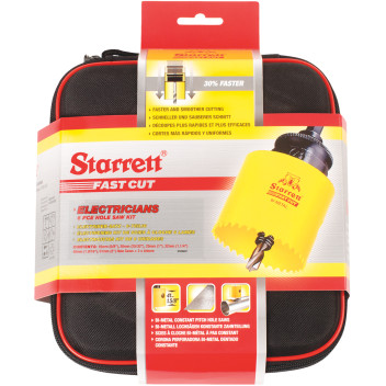 Starrett Holesaw Kit Electricians (16,20,25,32,40,51mm)*