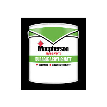 Macpherson Durable Acrylic Matt Emulsion Mixed Colour 2.5L