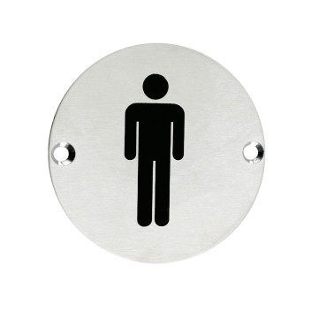 Signage Sex Circ Symbol Male SSS 76mm*
