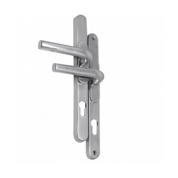 UPVC Door Handle Adj Lever 5996mm C/C Silver
