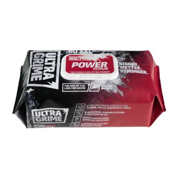 Ultra Grime Power Scrub XXL Wipes Foil Pack(80)*