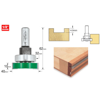 Trend C208 X 1/2TC Intumescent Cutter 10mm x 40mm x 1/2tc*