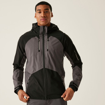 Regatta 4tex Stretch waterproof Jacket Grey / Black L