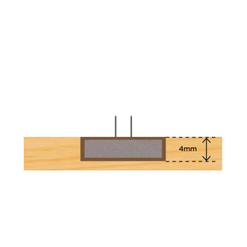 Intumescent Strip Double Flipper Brown 10 X 4mm*