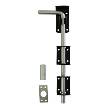 Garage Door Drop Bolt Black 450mm*