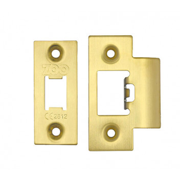 Latch Face Plate And Strike Plate Accessory Pack Satin Brass