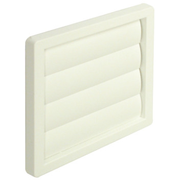 Ducting Vent Gravity Flap Grille White 100mm*