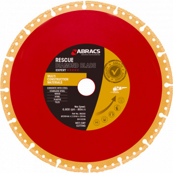 Abracs Expert Rescue Multi Cut Diamond Blade 230mm x 22mm*