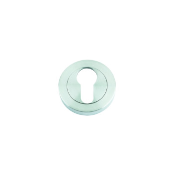 Euro Profile Escutcheon 50mm dia Satin Chrome