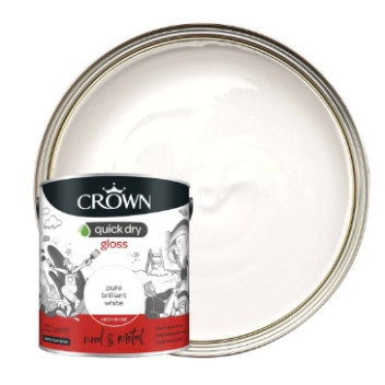 Crown Quick Dry Gloss Brilliant White 750ml*