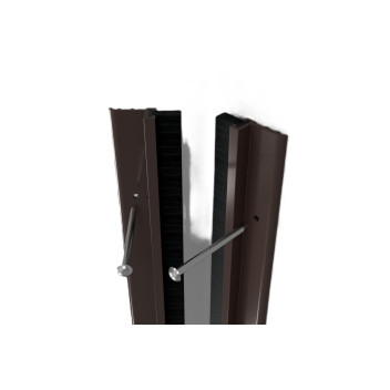 Door Surround Brush Slikseal Set 2.1m Brown*