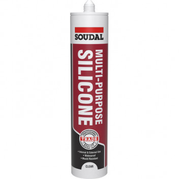 Soudal General Purpose Silicone Clear 270ml