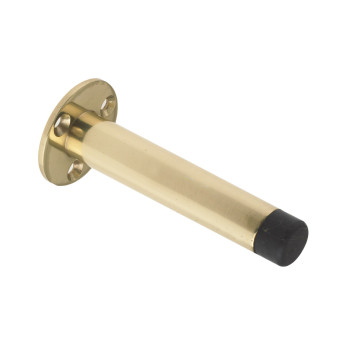 Door Stop Cylinder With Rose PB 90mm*