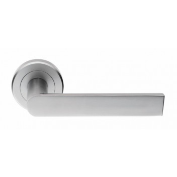 Door Handle Edge Lever On Round Rose SC