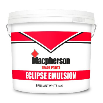 Mcpherson Paint Eclipse Emulsion Brilliant White 10L*