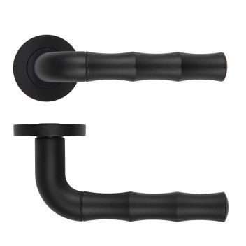 Vasco Lever On Round Rose Oscuro Matt Black Finish
