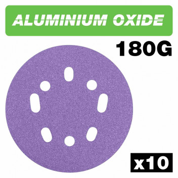 Trend AB/125/180A Random Orbital Sanding Disc 125 X 180G 10Pc