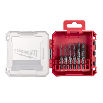 Milwaukee HSS-G Hex Combi Drill Tap Set 6pc