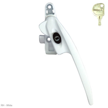 Window Handle Titon Alternative Select Cockspur White RH*
