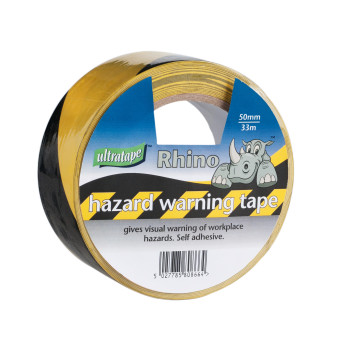 Tape Hazard Self Adhesive Black / Yellow (33m)*