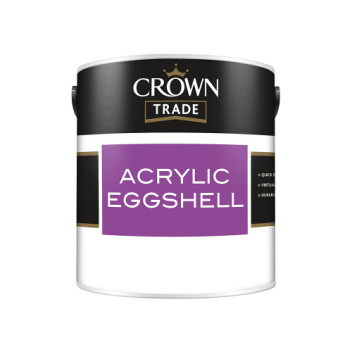 Crown Trade Acrylic Eggshell White 2.5L