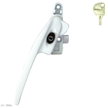 Window Handle Titon Alternative Select Cockspur White LH*