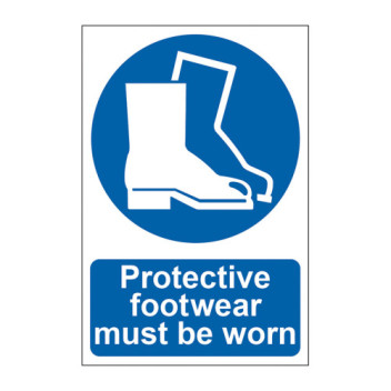 Signage Protective Footwear Must Be Worn 200 x 300mm*