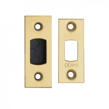 Deadbolt Face Plate And Strike Plate Accessory Pack Satin Brass