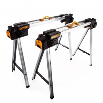 Dewalt Folding Full Metal Saw Horse Twin Pack 111cm