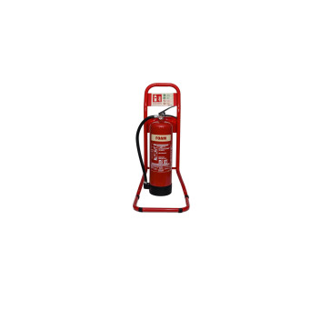 Fire New Single Red Tubular Stand, C/W Sign Plate & Brkts