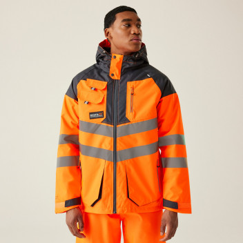 Regatta Hi-Vis Orange Tactical Parka Jacket L