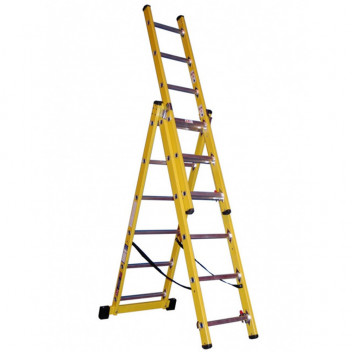 Superglas Fibreglass Combination Ladder 4.24m