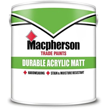 Macpherson Durable Acrylic Matt Emulsion Magnolia 5L