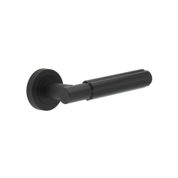 Apennine Lever On Round Rose Antique Brass Finish