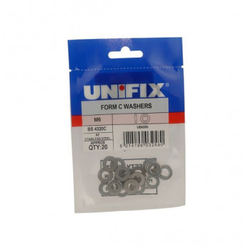 Pre Pack Form C Washer M10 St/St (20)