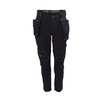 Apache Calgary Slim Fit Stretch Trouser Black 32R*
