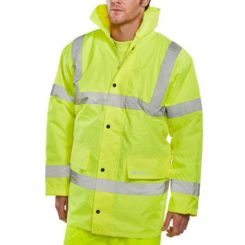Hi Viz Traffic Jacket Yellow Large*